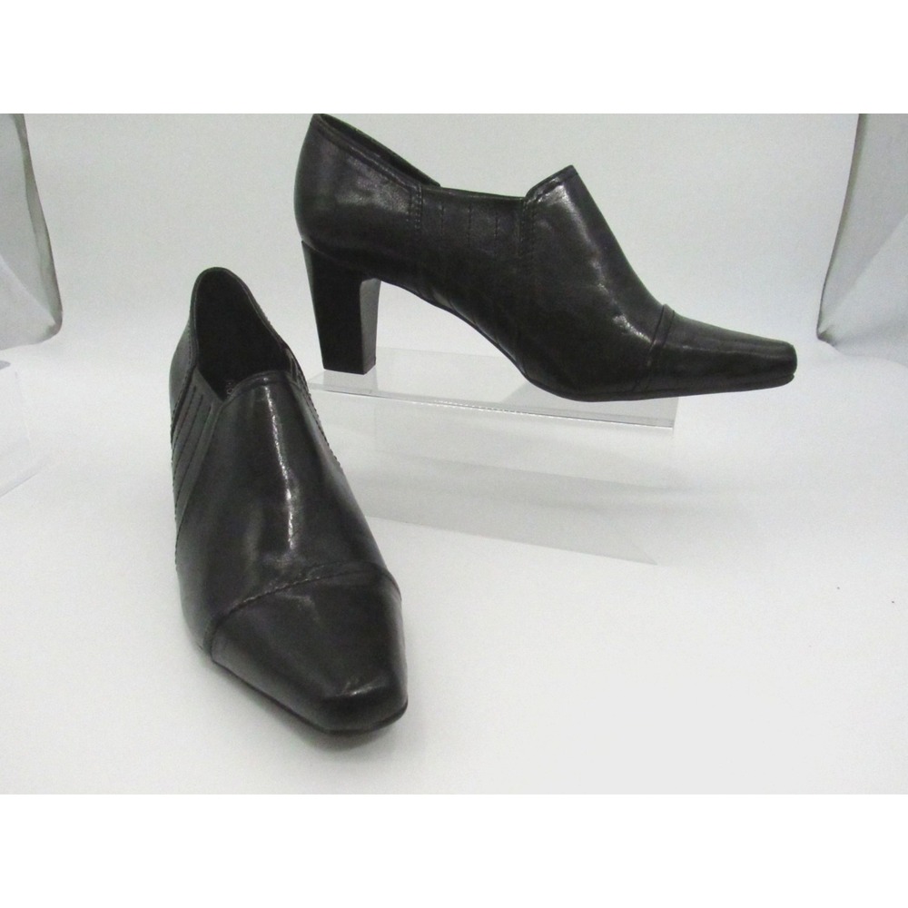 Franco Sarto Black Block High heel Womans dress shoes size 10M New no box